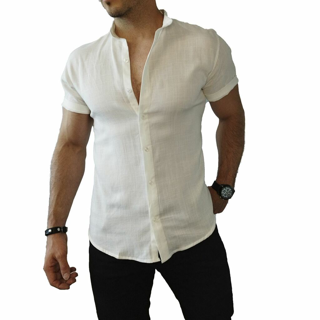 Camisa Manga Corta Hombre Lino La Dolfina Polo Urbana