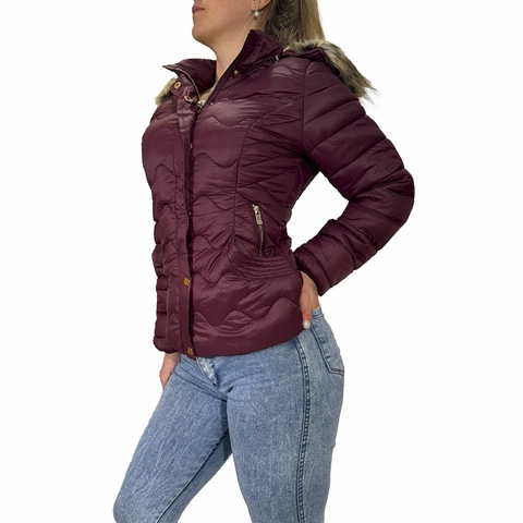 Campera Inflada Termica Mujer Entalladas Peluche Abrigada Santelon