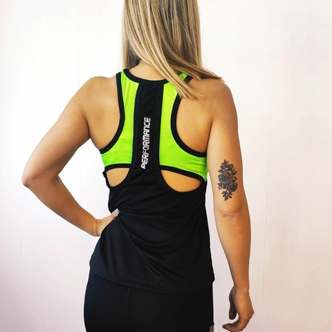 Musculosa Deportiva Mujer performance combinada Kenny fit Lycra