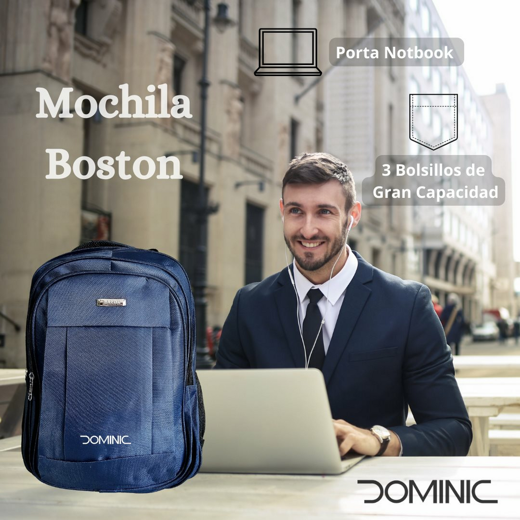 Dominic Mochilas para ordenador portátil expandible para hombre y