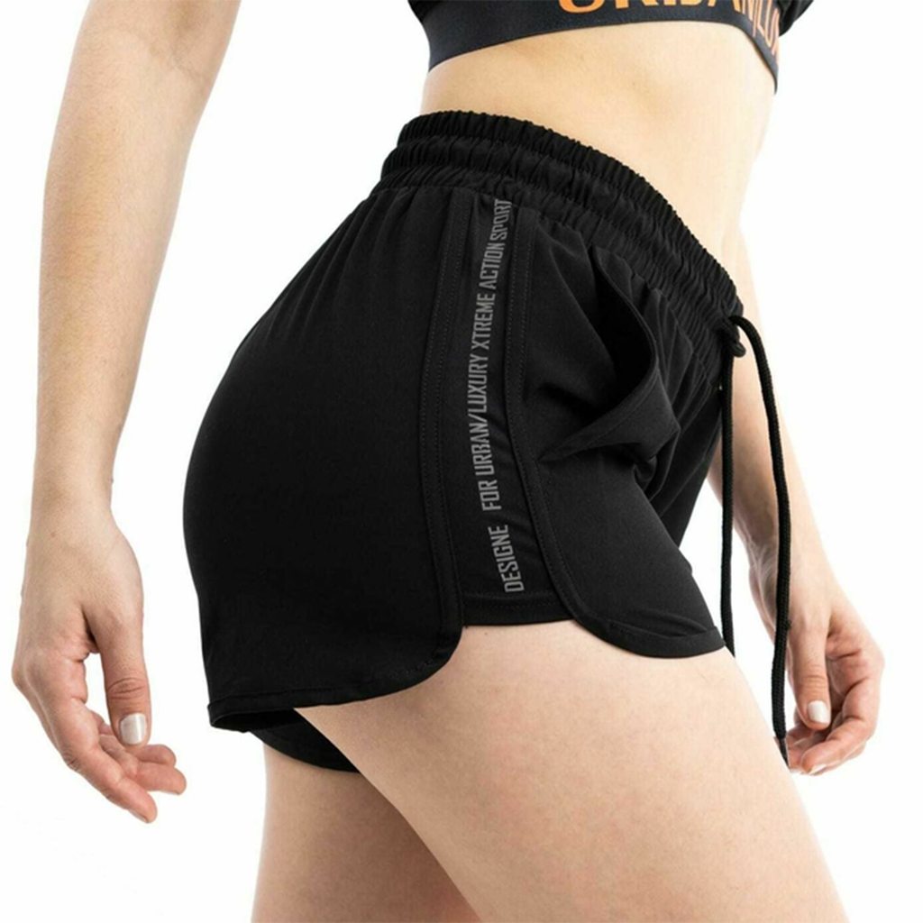 Short Corto Deportivo Mujer Microfibra Linea Lateral Urban Luxury