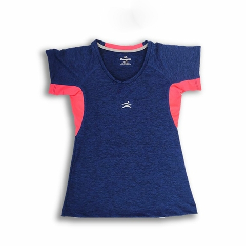 Remera Deportiva Running Combinada Lateral Kenny Fit Lycra