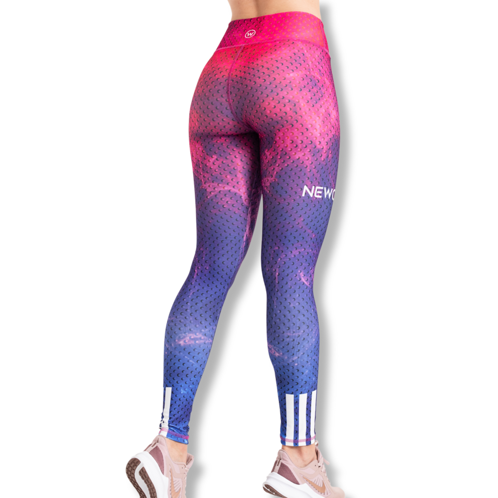 Calza Larga Deportiva Mujer Sublimada W105 Gym Run Lycra Newod