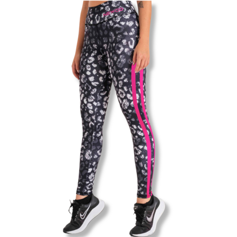 Calza Larga Deportiva Mujer Sublimada W146 Gym Run Lycra Newod