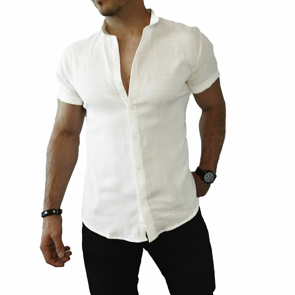 Camisa Manga Corta Hombre Lino La Dolfina Polo Urbana