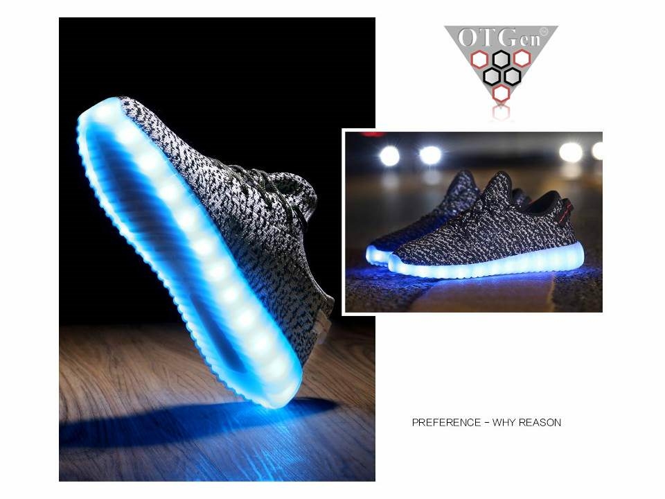 Tenis yeezy cheap con luz