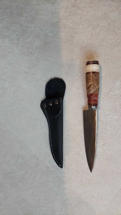 cuchillo campo hoja 14cm con vaina cuero - Ederelogia