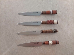 cuchillo campo hoja acero inoxidable 16 cm con vaina de cuero - comprar online