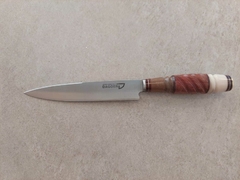 cuchillo campo hoja acero inoxidable 16 cm con vaina de cuero - tienda online