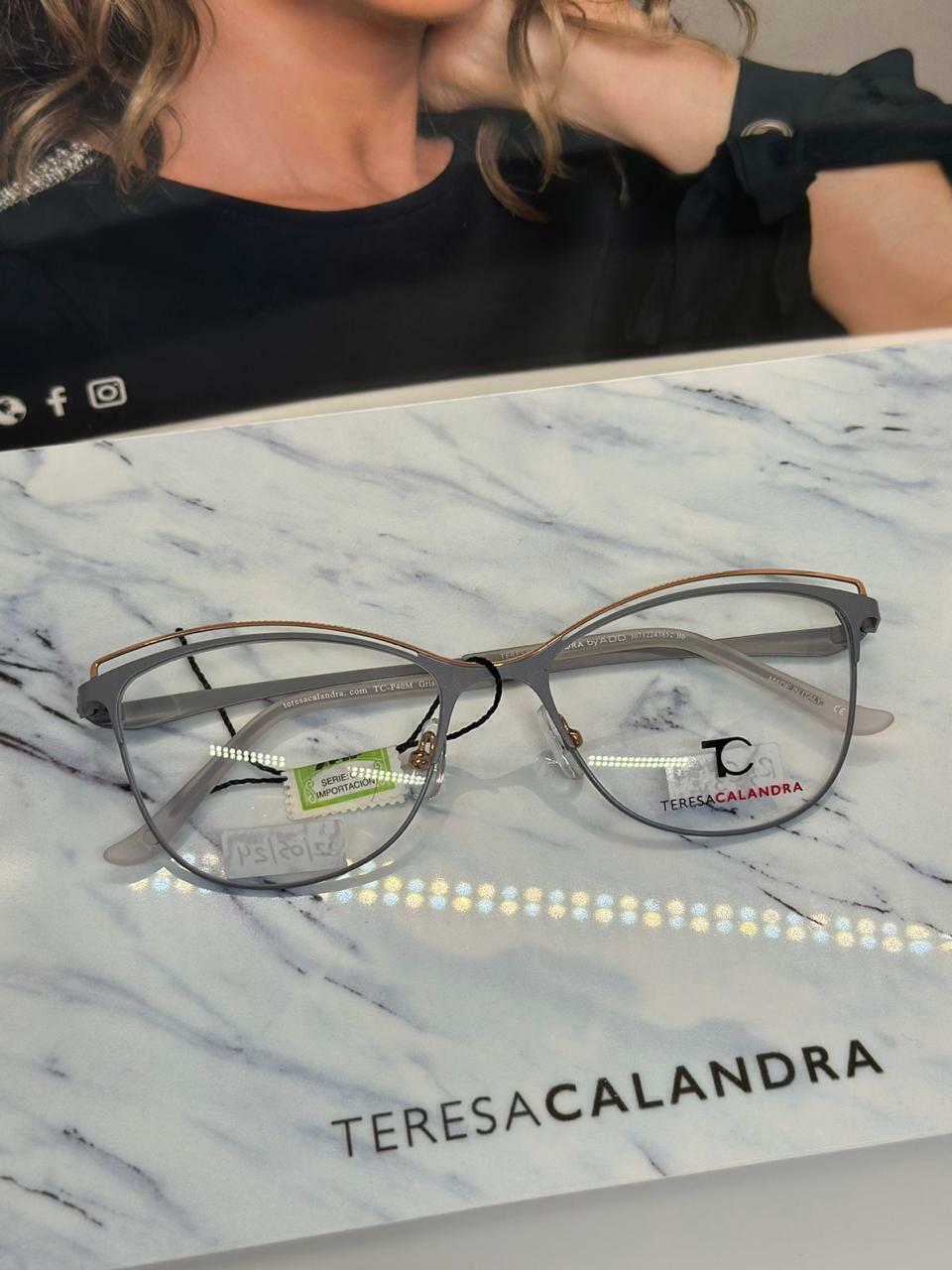 Gafas Teresa Calandra TC P40M GRIS R3E3 EG LENTES