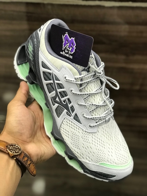 Mizuno cinza e verde hot sale