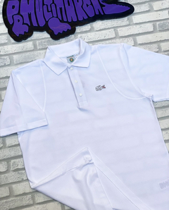 Polo roland garros piquet duplo- edição limitada (branco) - comprar online