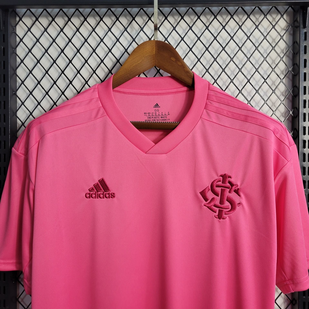 Camisa Internacional Outubro Rosa 20/21 s/n° Torcedor Adidas Feminina