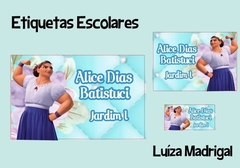 Etiquetas Escolares - Luiza Madrigal (Encanto)