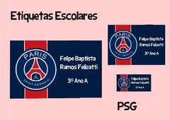 Etiquetas Escolares - PSG