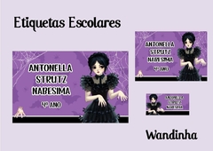 Etiquetas Escolares - Wandinha