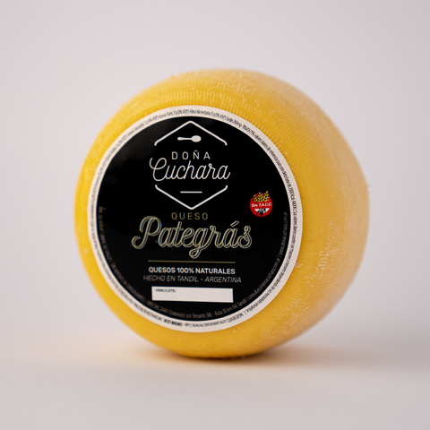 Queso pategrás natural Doña Cuchara pastoril horma 600 grs aprox