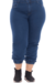 Calça Jeans Jogger Plus Size Feminina Azul Escura Stillger