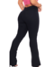 Calça Jeans Flare Feminina Preta Cintura Alta Com Lycra Levanta Bumbum