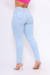 Calça Jeans Skinny Feminina Cintura Alta Com Lycra Levanta Bumbum Azul Claro