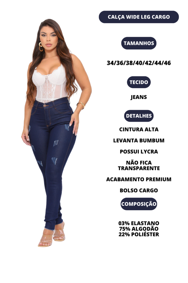 Jeans Femininos De Cintura Alta, A La Mo [u]