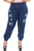 Calça Jeans Jogger Plus Size Feminina Azul Escura Stillger