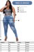 Calça Jeans Plus Size Feminina Skinny Cintura Alta Com Lycra Stillger