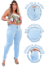 Calça Jeans Feminina Skinny Com Lycra Cintura Alta Empina Bumbum - comprar online
