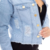 kit de 2 jaquetas jeans feminina barra desfiada azul denim roupa para revender - comprar online
