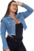 Jaqueta Jeans Feminina Desfiada Destroyed Sillger