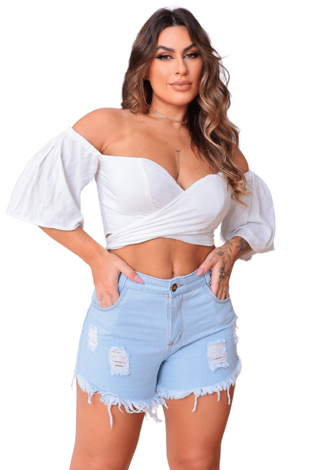 Combo 4 Peças Calça E Short Jeans Roupas Femininas Plus Size