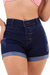 Short Jeans Feminino Cintura Alta Com Lycra Levanta Bumbum Stillger