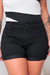 Short Jeans Feminino Cintura Alta Com Lycra Shorts Preto Stillger