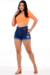 Short Jeans Feminino Cintura Alta Sem Lycra Levanta Bumbum Stillger