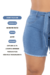 Short Jeans Feminino Plus Size Cintura Alta Com Lycra Cinto Stillger