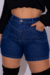 Short Jeans Plus Size Feminino Cintura Alta Com Lycra - comprar online