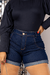 Short Jeans Plus Size Feminino Cintura Alta Com Lycra - comprar online
