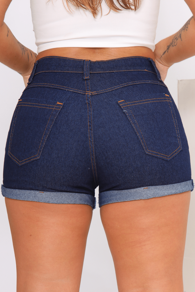 Short Jeans Feminino Cintura Alta Hot Pants Levanta Bumbum Stillger