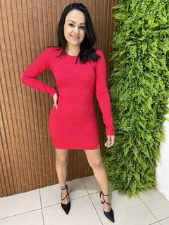 VESTIDO 3D VERMELHO