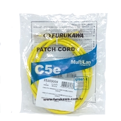 Patch Cord Cat.5e MultiLan Amarelo 1,5m Furukawa "35103009"