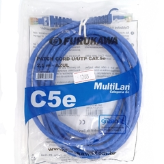 Patch Cord Furukawa Multilan Cat.5e 2,5mt Azul 35103604 - comprar online