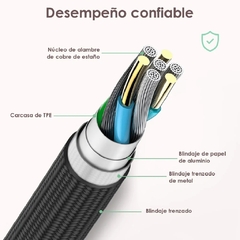 Cabo Carregamento Dados 1Hora Micro Usb/A 2.4A 1M Preto na internet