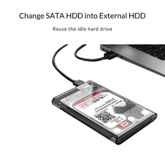Case SATA externo para USB 3.1 Tipo-C para USB-A 3.0 disco rígido, 2,5 polegadas HDD gabinete ORICO 2139C3 - comprar online