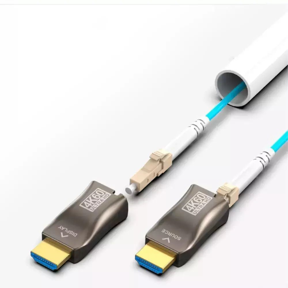 Extensor HDMI 2.0 4K via Fibra Optica LC ate 300 Metros