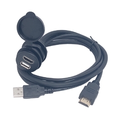 Cabo Extensor HDMI e USB de Embutir 1 Metro - comprar online