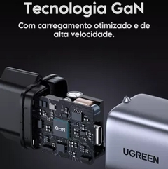 Carregador Ugreen 90666 Usb-c Gan Nexode Mini 30w Fast Charge - comprar online