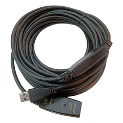Cabo Extensor USB 3.0 AM/AF com Amplificadores de Sinais 10 Metros - comprar online
