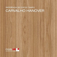 Mesa + 1 banco + 2 cadeiras eames- 120x79 - Branca + Carvalho Hannover - M1B2C12079BCOCAR