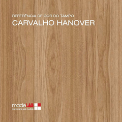 Mesa 120x79 - Branco + Carvalho Hannover - M12079BCOCAR - comprar online