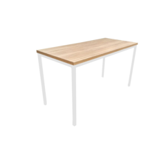 MESA + 1 BANCO 120X79CM BRANCO + CARVALHO HANNOVER PÉS ABERTOS - M1B12079BCOCARAB - comprar online